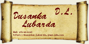 Dušanka Lubarda vizit kartica